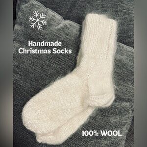 Handmade Knitted Cozy Socks|Christmas gift
